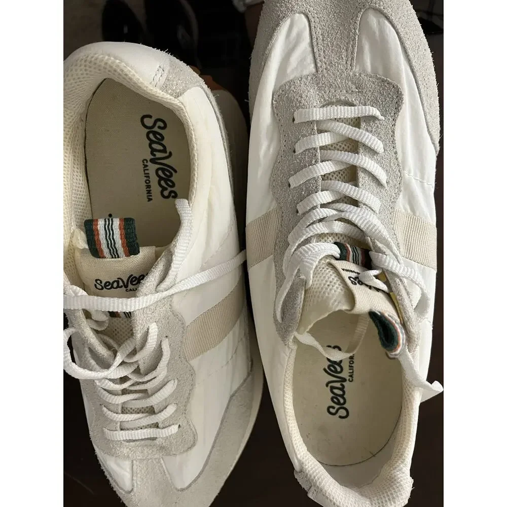 SeaVees Acorn Trainer White Clay Retro Low Top Shoes Sneakers Mens Size 12